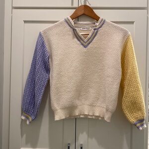 Preppy V-neck Sweater